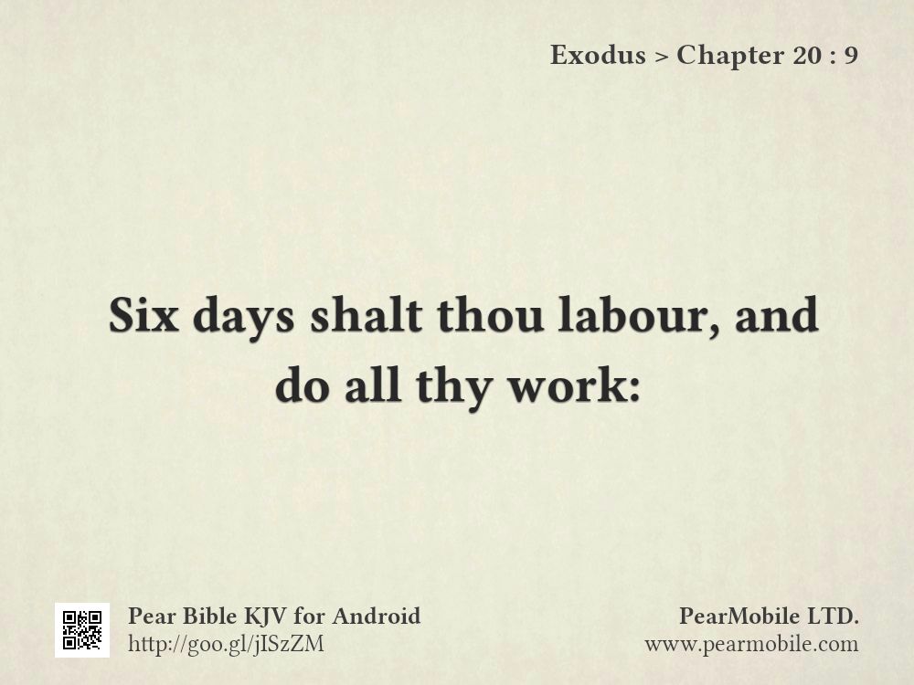 Exodus, Chapter 20:9